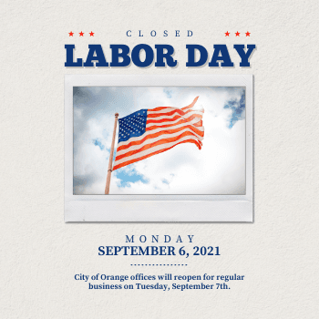 Labor Day Closure Graphic