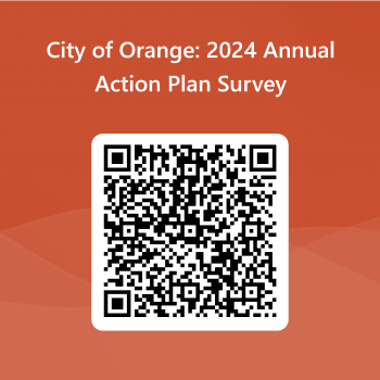 QRCode for City of Orange_ 2024 Annual Action Plan Survey 350x350