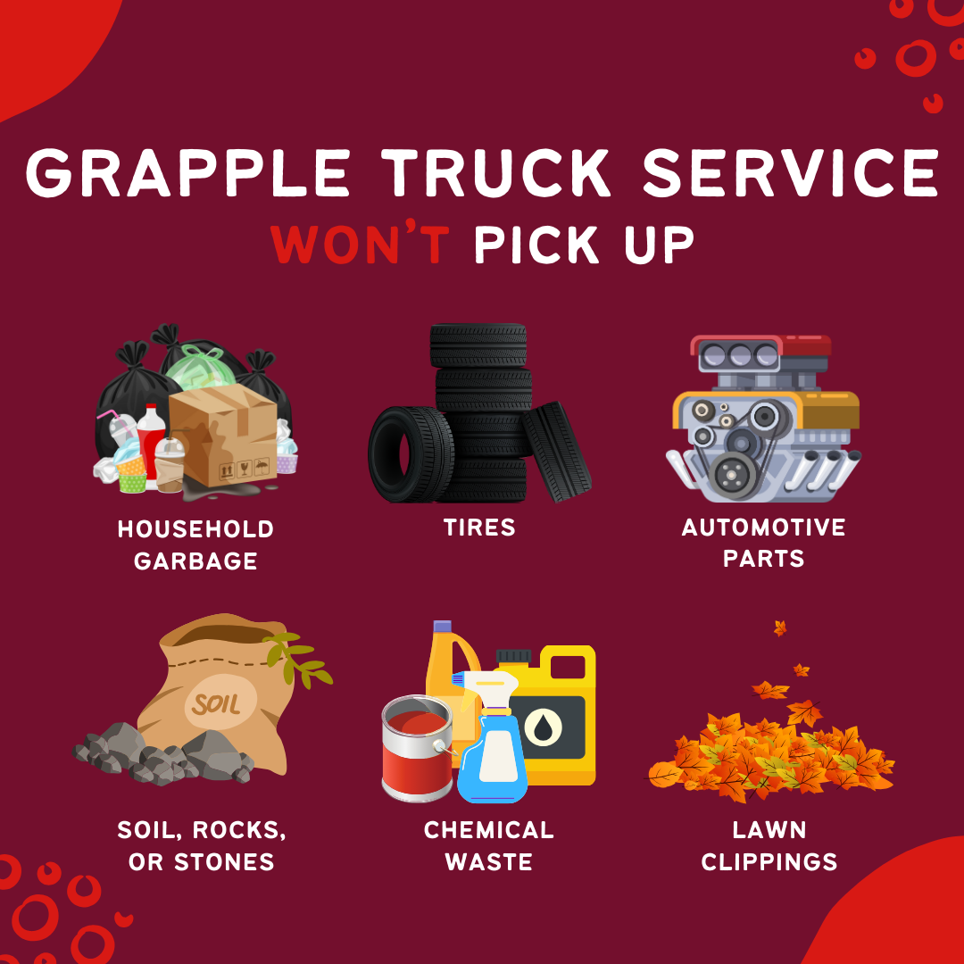 Grapple Truck Denied Items